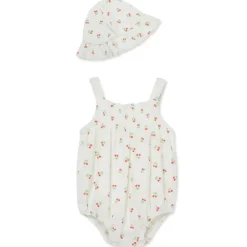 Little Me - Baby Girl Cherries Bubble Hat Hot