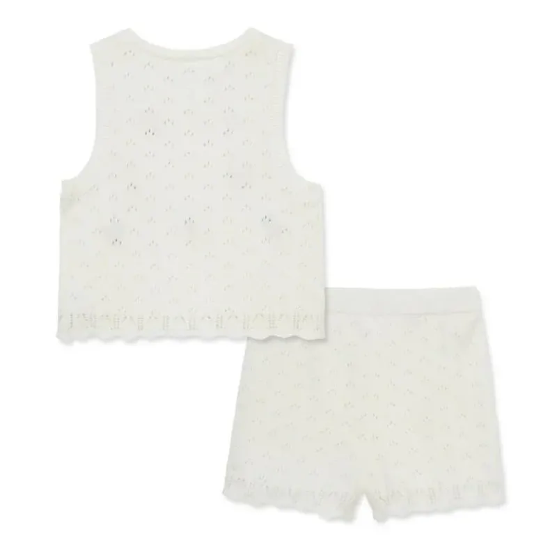 little_me__baby_girl_cher_SKUrzmEuPIk_1.webp Little Me - Baby Girl Cherry Pointelle Set, Ivory Fashion
