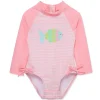 Little Me - Baby Girl Fish 1-Piece Rashguard Swimsuit Sale