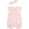 Little Me - Baby Girl Ladybug Romper, Pink Fashion