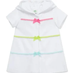 Little Me - Baby Girl Multicolor Swim Coverup, White Hot