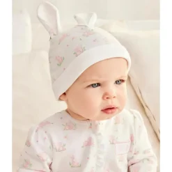 Little Me - Baby Girl Pink Bunny Footie & Hat New