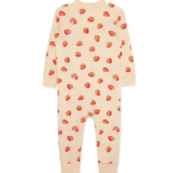 Little Me - Baby Girl Strawberry Zip Front, Pink Fashion