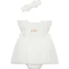 Little Me - Baby Girl Strawberry Popover, Ivory Fashion