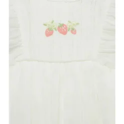 Little Me - Baby Girl Strawberry Popover, Ivory Fashion