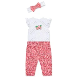 Little Me - Baby Girl Strawberry Bodysuit & Pant Set Discount