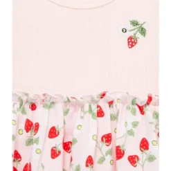 Little Me - Baby Girl Strawberries Bsuit Dress, Pink Fashion