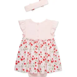 Little Me - Baby Girl Strawberries Bsuit Dress, Pink Fashion