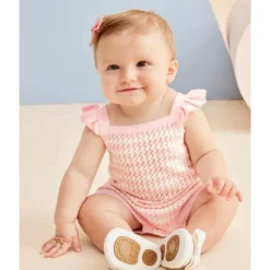 Little Me - Baby Girl Striped Bubble, Pink Sale
