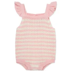 Little Me - Baby Girl Striped Bubble, Pink Sale