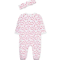 Little Me - Baby Girl Valentine Footie & Headband New