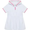 Little Me - Baby Girl Zip Swim Cover Up, White Online