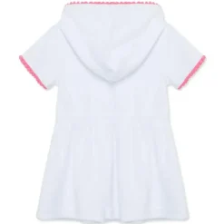 Little Me - Baby Girl Zip Swim Cover Up, White Online