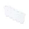 Little Me - Bodysuits 5 Pk manga curta, branco Fashion