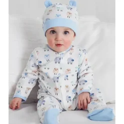 Little Me - Bola e chapéu Dotty Lambs, estampa branca Online