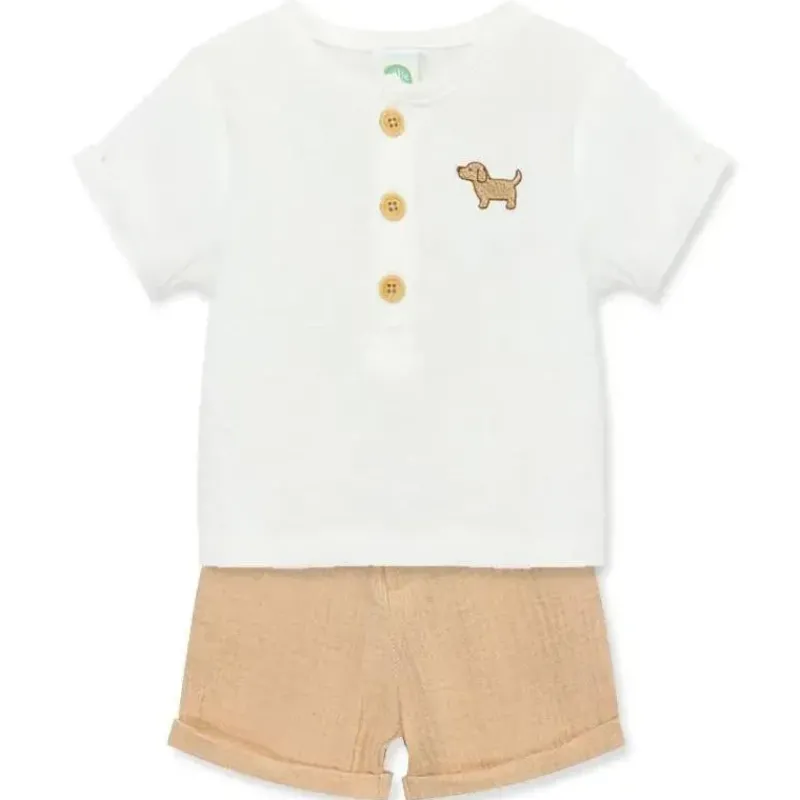 little_me__conjunto_curto_SKU01wB5jkx_0.webp Little Me - Conjunto curto de cachorrinho bebê menino Clearance
