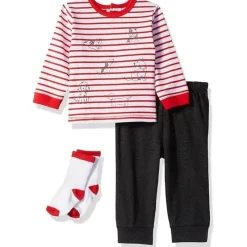 Little Me - Conjunto de corrida para filhotes, Heather Gray Hot