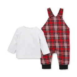 Little Me - Conjunto de macacão xadrez, xadrez Discount