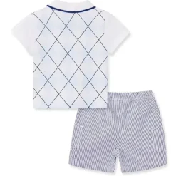 Little Me - Conjunto Polo Curto para Bebê Menino Colocar Cachorrinhos Clearance