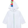 Little Me - Dino Robe Coverup, White Best
