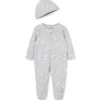 Little Me - Moon &amp; Stars Footie, cinza Sale