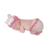 Little Me 2 peças de chapéu de coruja de crochê à mão e capa de fralda - rosa Discount