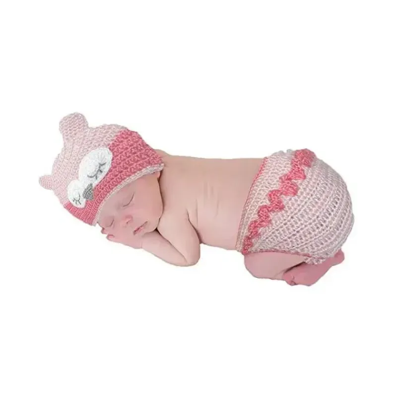 little_me__peas_de_chapu__SKUAsqbxRzT_0.webp Little Me 2 peças de chapéu de coruja de crochê à mão e capa de fralda - rosa Discount