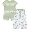 Little Me - 2Pk Baby Boy Dinos Rompers Fashion