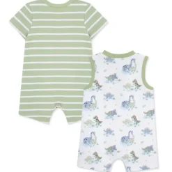 Little Me - 2Pk Baby Boy Dinos Rompers Fashion