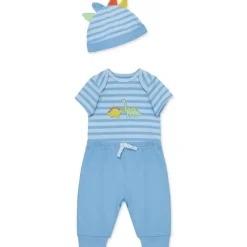 Little Me - 3Pk Baby Boy Dinos Bodysuit & Pant Set Clearance