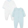 Little Me - 2Pk Baby Boy Wonder Footies Azul Online