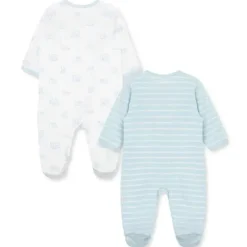 Little Me - 2Pk Baby Boy Wonder Footies Azul Online