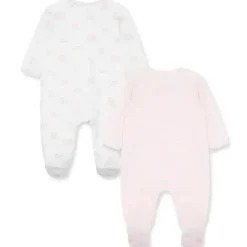 Little Me - 2Pk Baby Girl Charms Footies Rosa Clearance