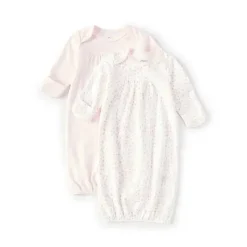Little Me - 2Pk Baby Girls Manga Longa Vestido Sólido/Estampado Hot