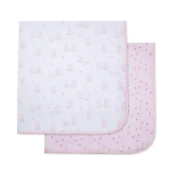 Little Me - 2Pk Cuddly Receiving Blankets Outlet