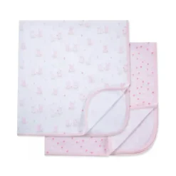 Little Me - 2Pk Cuddly Receiving Blankets Outlet