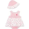 Little Me - Popover e chapéu de morangos para bebê Discount