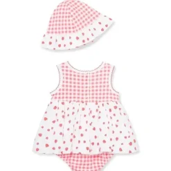 Little Me - Popover e chapéu de morangos para bebê Discount