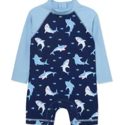 Little Me - Shark Long Sleeve Rashguard Suit Discount