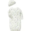 Little Me - Vestido e Chapéu de Dinos Pequenos, Estampa Branca, 0/3M Online