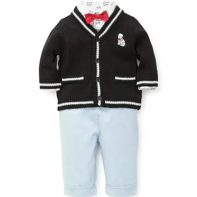 little_me_signature_luxur_SKU2KuzjF4f_0.webp Little Me Signature Luxury Collection Baby Boys Puppy Cardigan Set 3 peças, suéter, calça e gravata borboleta, azul marinho/claro Discount