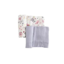 Little Unicorn - 2Pk Deluxe Musseline Swaddle, Fairy Garden 2 Best