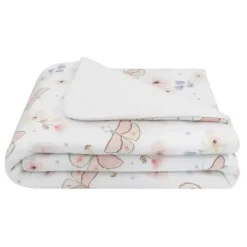 Living Textiles – Cobertor Jersey Sherpa, Tecido Premium Bonito e Aconchegante, Fly Away New