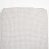 Living Textiles - Cotton Jersey Fitted Sheet, Cream Gingham Hot