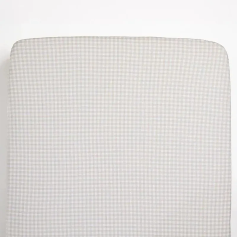 living_textiles__cotton_j_SKU76vjUhVZ_0.webp Living Textiles - Cotton Jersey Fitted Sheet, Cream Gingham Hot