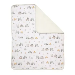 Living Textiles - Jersey Sherpa Blanket, Tractor Ride Sale