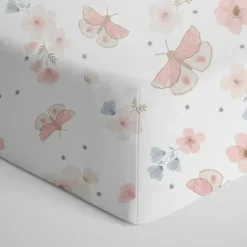 Living Textiles - Lençol de berço 100% algodão Jersey, Fly Away Hot