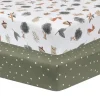 Living Textiles - Lençol de jérsei de algodão, Forest Retreat New