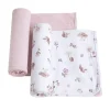 Living Textiles - 2Pk Jersey Swaddle, Mushroom House Outlet