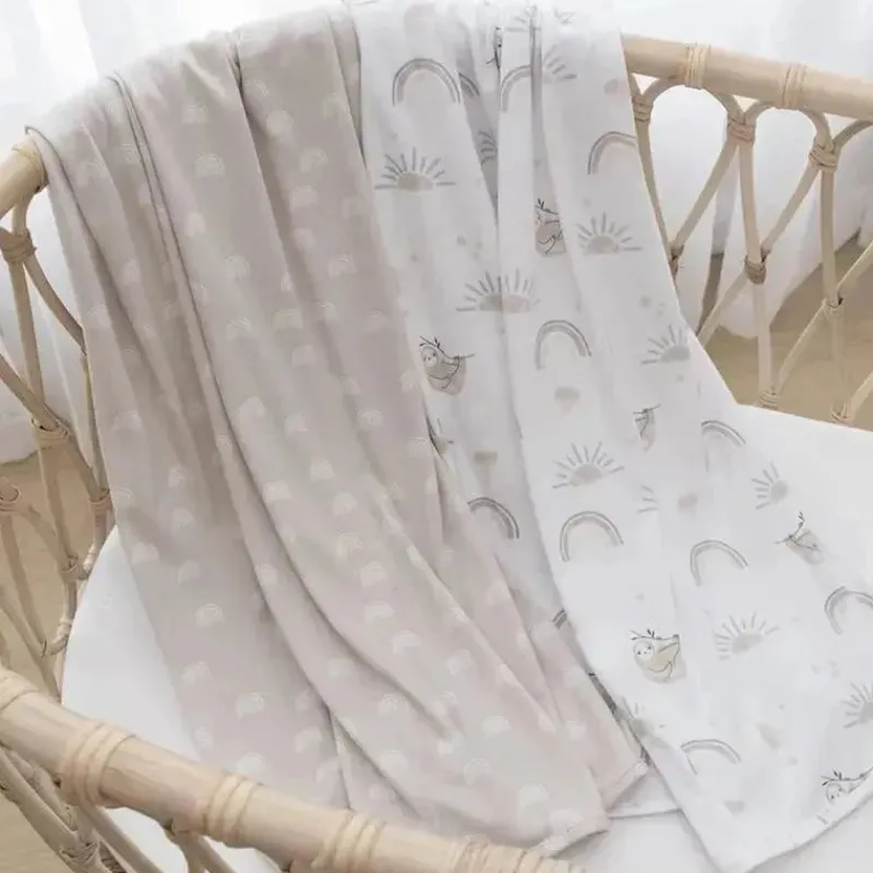 living_textiles__pk_rainb_SKUuQoCz8xy_2.webp Living Textiles - 2Pk Rainbow Sloth Jersey Swaddle Fashion